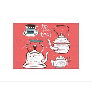 Wee Blue Coo TEAPOT VINTAGE TEA ILLUSTRATION GRUNGE BLACK FRAMED ART PRINT PICTURE B12X8113 Wee Blue Coo TEAPOT VINTAGE TEA ILLUSTRATION GRUNGE BLACK FRAMED ART PRINT PICTURE B12X8113