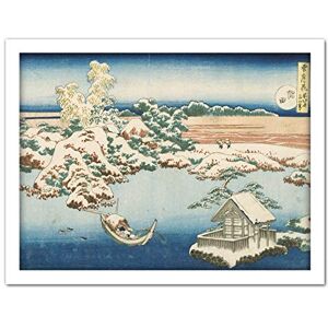 Artery8 Hokusai The Sumida River In Snow Japanese Painting Artwork Framed Wall Art Print 18X24 Inch Artery8 Hokusai The Sumida River In Snow Japanese Painting Artwork Framed Wall Art Print 18X24 Inch
