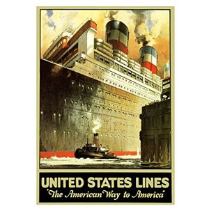 Wee Blue Coo Travel Us Lines Cruise Liner Ship Dock Ocean Tug Boat Wall Art Print Wee Blue Coo Travel Us Lines Cruise Liner Ship Dock Ocean Tug Boat Wall Art Print