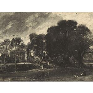 Artery8 David Lucas East Bergholt Suffolk 1832 Painting Unframed Wall Art Print Poster Home Decor Premium Artery8 David Lucas East Bergholt Suffolk 1832 Painting Unframed Wall Art Print Poster Home Decor Premium