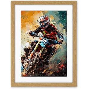 Artery8 Motocross Race Driver Sport Action Shot Painting Artwork Framed Wall Art Print 18X24 Inch Artery8 Motocross Race Driver Sport Action Shot Painting Artwork Framed Wall Art Print 18X24 Inch