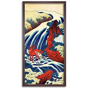Fine Art Prints Katsushika Japanese Waterfall Yoshino Painting Framed Wall Art Print Long 25X12 Inch Fine Art Prints Katsushika Japanese Waterfall Yoshino Painting Framed Wall Art Print Long 25X12 Inch