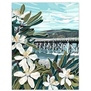 Artery8 Dunoon Pier Scotland Painting Lily Wildflowers Living Room Extra Large XL Wall Art Poster Print Artery8 Dunoon Pier Scotland Painting Lily Wildflowers Living Room Extra Large XL Wall Art Poster Print