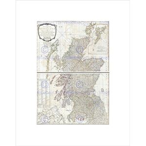 Wee Blue Coo Map Illustrated Antique Campbell Scotland Wall Art Print Wee Blue Coo Map Illustrated Antique Campbell Scotland Wall Art Print