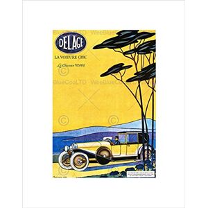 Wee Blue Coo Advert Automobile Delage Car New York USA Wall Art Print Wee Blue Coo Advert Automobile Delage Car New York USA Wall Art Print