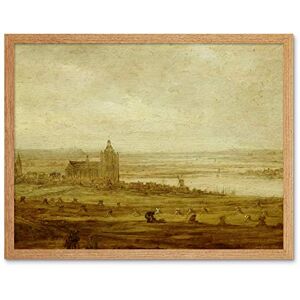 Artery8 Jan Van Goyen View Of Arnhem Church Painting Art Print Framed Poster Wall Decor 12x16 inch Artery8 Jan Van Goyen View Of Arnhem Church Painting Art Print Framed Poster Wall Decor 12x16 inch
