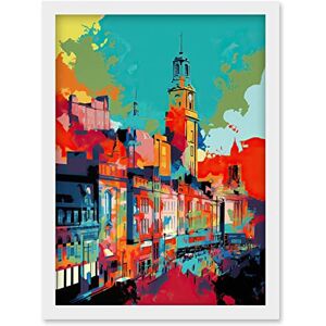 Artery8 Nottingham City England Cityscape Vibrant Abstract Artwork Framed Wall Art Print A4 Artery8 Nottingham City England Cityscape Vibrant Abstract Artwork Framed Wall Art Print A4