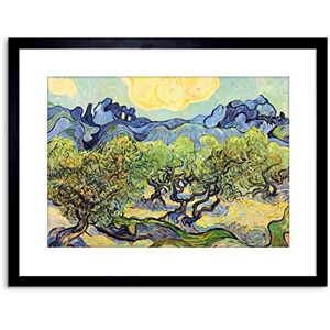 Wee Blue Coo Painting Van Gogh Landscape Olive Trees Framed Wall Art Print Wee Blue Coo Painting Van Gogh Landscape Olive Trees Framed Wall Art Print