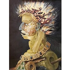 Artery8 Arcimboldo Fire Flames Face Portrait Painting Unframed Wall Art Print Poster Home Decor Premium Artery8 Arcimboldo Fire Flames Face Portrait Painting Unframed Wall Art Print Poster Home Decor Premium