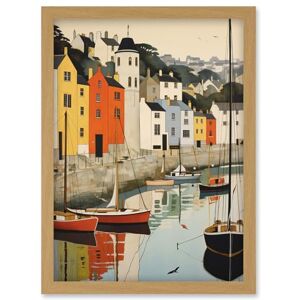 Artery8 Dartmouth Harbour Boats Watercolour Painting Devon Scenic River Dart Townscape Artwork Framed Wall Art Print A4 Artery8 Dartmouth Harbour Boats Watercolour Painting Devon Scenic River Dart Townscape Artwork Framed Wall Art Print A4