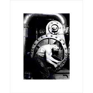 Wee Blue Coo VINTAGE PHOTOGRAPHY PORTRAIT ENGINEER MACHINE BLACK FRAMED ART PRINT B12X3511 Wee Blue Coo VINTAGE PHOTOGRAPHY PORTRAIT ENGINEER MACHINE BLACK FRAMED ART PRINT B12X3511