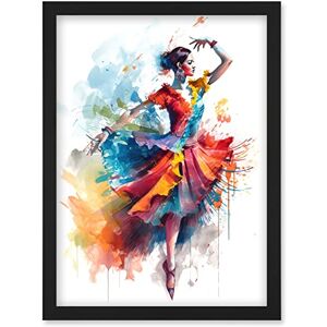 Artery8 - Flamenco Dancer in Motion - Rainbow Colour Dress Artery8 - Flamenco Dancer in Motion - Rainbow Colour Dress