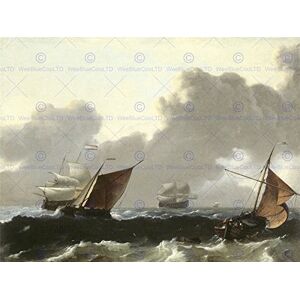 Wee Blue Coo Painting Seascape Maritime Bakhuizen Storm At Sea Wall Art Print Wee Blue Coo Painting Seascape Maritime Bakhuizen Storm At Sea Wall Art Print