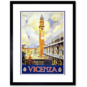 Wee Blue Coo TRAVEL VICENZA ITALY BASILICA PALLADIANA VINTAGE AD FRAMED ART PRINT B12X1435 Wee Blue Coo TRAVEL VICENZA ITALY BASILICA PALLADIANA VINTAGE AD FRAMED ART PRINT B12X1435