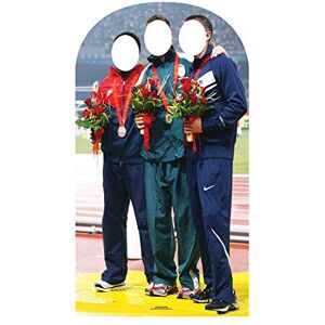STAR CUTOUTS Cut Out of Althletics Gold Silver Bronze Medal Photo Stand-in STAR CUTOUTS Cut Out of Althletics Gold Silver Bronze Medal Photo Stand-in