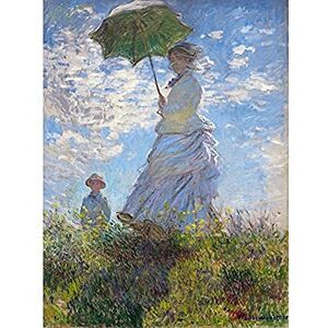 Fine Art Prints Claude Monet Frau mit einem Sonnenschirm, Madame Monet und ihr Sohn, Kunstdruck auf Leinwand, Premium-Wanddekoration, Poster Wandbild Fine Art Prints Claude Monet Frau mit einem Sonnenschirm, Madame Monet und ihr Sohn, Kunstdruck auf Leinwand, Premium-Wanddekoration, Poster Wandbild