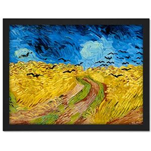 Fine Art Prints Van Gogh Wheatfield With Crows Painting Artwork Framed Wall Art Print 18X24 Inch Fine Art Prints Van Gogh Wheatfield With Crows Painting Artwork Framed Wall Art Print 18X24 Inch