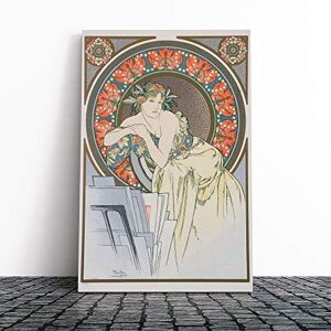 Big Box Art Canvas Print Wall Art Alphonse Mucha Piece (1) Mounted and Stretched Box Frame Picture Home Decor for Kitchen, Living, Dining Room, Bedroom, Hallway, Multi-Colour, 24x16 Inch Big Box Art Canvas Print Wall Art Alphonse Mucha Piece (1) Mounted and Stretched Box Frame Picture Home Decor for Kitchen, Living, Dining Room, Bedroom, Hallway, Multi-Colour, 24x16 Inch
