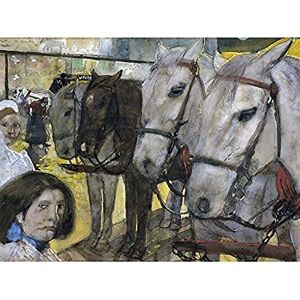 Artery8 Breitner Tram Horses On The Dam Amsterdam Painting Art Print Canvas Premium Wall Decor Poster Mural Artery8 Breitner Tram Horses On The Dam Amsterdam Painting Art Print Canvas Premium Wall Decor Poster Mural