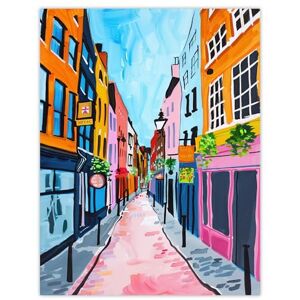 Artery8 Carnaby Street London Vibrant Colourful Painting Living Room Extra Large XL Wall Art Poster Print Artery8 Carnaby Street London Vibrant Colourful Painting Living Room Extra Large XL Wall Art Poster Print