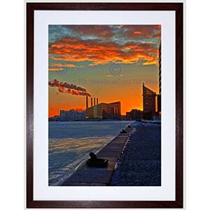Wee Blue Coo Sunset Copenhagen Harbor Sunset Art Picture Framed Wall Art Print Wee Blue Coo Sunset Copenhagen Harbor Sunset Art Picture Framed Wall Art Print