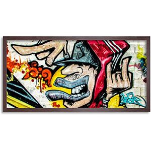 Wee Blue Coo Graffiti Cyprus Man Street Wall Long Panel Framed Wall Art Print Wee Blue Coo Graffiti Cyprus Man Street Wall Long Panel Framed Wall Art Print