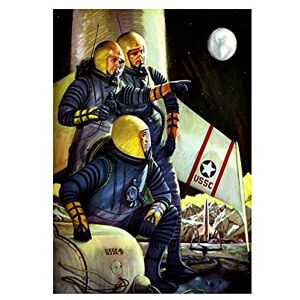 Wee Blue Coo Painting Science Fiction Rocket Ship Astro Wall Art Print Wee Blue Coo Painting Science Fiction Rocket Ship Astro Wall Art Print