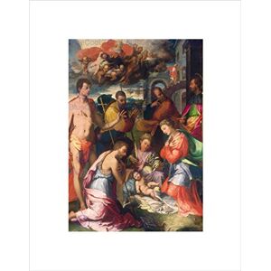 Wee Blue Coo Perino Del Vaga Italian Nativity Art Picture Wall Art Print Wee Blue Coo Perino Del Vaga Italian Nativity Art Picture Wall Art Print