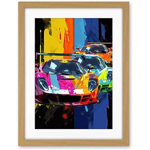 Artery8 Sport Racing Cars Vibrant Supercar Race Mancave Gift for Him Artwork Framed Wall Art Print 18X24 Inch Artery8 Sport Racing Cars Vibrant Supercar Race Mancave Gift for Him Artwork Framed Wall Art Print 18X24 Inch