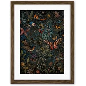 Artery8 William Morris Style Plants Birds and Butterflies Artwork Framed Wall Art Print 18X24 Inch Artery8 William Morris Style Plants Birds and Butterflies Artwork Framed Wall Art Print 18X24 Inch