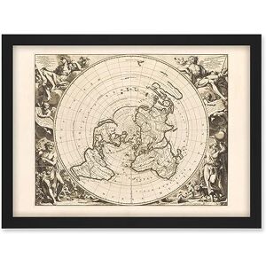 Artery8 Jacques Cassini Flat Earth Map 1713 Sepia Colour Terrestrial Planisphere According to Astronomers New Observations Decorative World Polar Projection Artwork Framed A3 Wall Art Print Artery8 Jacques Cassini Flat Earth Map 1713 Sepia Colour Terrestrial Planisphere According to Astronomers New Observations Decorative World Polar Projection Artwork Framed A3 Wall Art Print