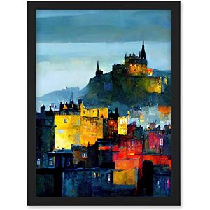 Doppelganger33 LTD Colourful Modern Edinburgh Castle Cityscape Acrylic Painting Artwork Framed A3 Wall Art Print Doppelganger33 LTD Colourful Modern Edinburgh Castle Cityscape Acrylic Painting Artwork Framed A3 Wall Art Print