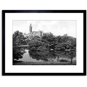 Wee Blue Coo Vintage Photo Landmark University Glasgow 1895 Scotland Framed Wall Art Print Wee Blue Coo Vintage Photo Landmark University Glasgow 1895 Scotland Framed Wall Art Print