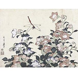 Artery8 Hokusai Balloon Bell Dragonfly Japanese Painting Unframed Wall Art Print Poster Home Decor Premium Artery8 Hokusai Balloon Bell Dragonfly Japanese Painting Unframed Wall Art Print Poster Home Decor Premium