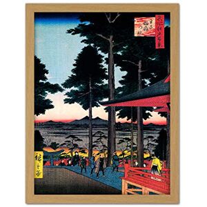 Wee Blue Coo Utagawa Hiroshige Inari Shrine Oji Artwork Framed Wall Art Print 18X24 Inch Wee Blue Coo Utagawa Hiroshige Inari Shrine Oji Artwork Framed Wall Art Print 18X24 Inch