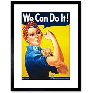 Wee Blue Coo War Ad Second World We Can Do It Women Framed Wall Art Print Wee Blue Coo War Ad Second World We Can Do It Women Framed Wall Art Print
