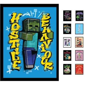 Pyramid Minecraft (Hostige Behaviour) Collector Print (Framed) 30cm x 40cm A Stunning Artwork to Enhance Your Collection or Living Space, One Size Pyramid Minecraft (Hostige Behaviour) Collector Print (Framed) 30cm x 40cm A Stunning Artwork to Enhance Your Collection or Living Space, One Size