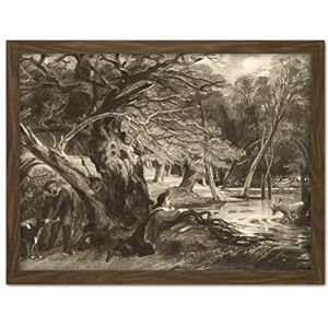 Artery8 David Lucas Jacques And The Wounded Stag 1846 Painting Artwork Framed Wall Art Print 18X24 Inch Artery8 David Lucas Jacques And The Wounded Stag 1846 Painting Artwork Framed Wall Art Print 18X24 Inch