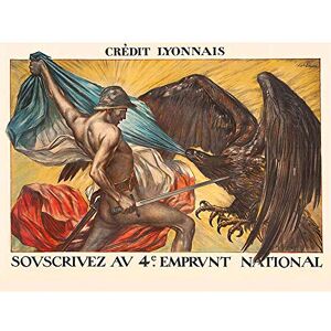 Wee Blue Coo War Wwi France Loan Warrior Eagle Flag Art Print Poster Wall Decor 12X16 Inch Wee Blue Coo War Wwi France Loan Warrior Eagle Flag Art Print Poster Wall Decor 12X16 Inch