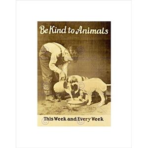 Wee Blue Coo POLITICAL ANIMAL WELFARE CHARITY KINDNESS DOG MILK FRAMED ART PRINT B12X7647 Wee Blue Coo POLITICAL ANIMAL WELFARE CHARITY KINDNESS DOG MILK FRAMED ART PRINT B12X7647