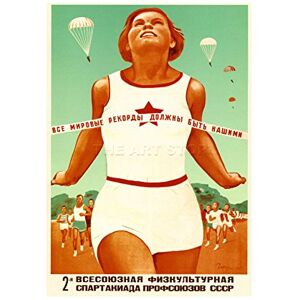 Wee Blue Coo Ad Sport World Record Communism Soviet Union Picture Wall Art Print Wee Blue Coo Ad Sport World Record Communism Soviet Union Picture Wall Art Print