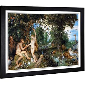 Big Box Art Framed Print of Peter Paul Rubens The Garden of Eden with The Fall of Man Design Wall Art Picture Home Decor for Living Room, Bedroom, Office, Black, A2 / 24.5x18 Inch / 62x45cm Big Box Art Framed Print of Peter Paul Rubens The Garden of Eden with The Fall of Man Design Wall Art Picture Home Decor for Living Room, Bedroom, Office, Black, A2 / 24.5x18 Inch / 62x45cm