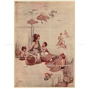 Wee Blue Coo Painting Book Kingsley Water Babies Robinson Conch Wall Art Print Wee Blue Coo Painting Book Kingsley Water Babies Robinson Conch Wall Art Print