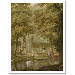 Artery8 Andriessen Dutch Landscape River Boat Painting Art Print Framed Poster Wall Decor 12x16 inch Artery8 Andriessen Dutch Landscape River Boat Painting Art Print Framed Poster Wall Decor 12x16 inch