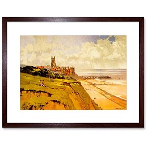 Wee Blue Coo Painting Landscape Cromer Beach Village Church Pier UK Framed Wall Art Print Wee Blue Coo Painting Landscape Cromer Beach Village Church Pier UK Framed Wall Art Print