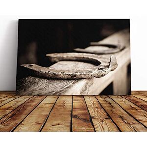 Big Box Art Horse Shoe Canvas Print Gallery Wrapped 30mm Frame Wall Art 24x16 inches Ready to Hang Modern Animals Picture Living Room Bedroom Lounge Office Big Box Art Horse Shoe Canvas Print Gallery Wrapped 30mm Frame Wall Art 24x16 inches Ready to Hang Modern Animals Picture Living Room Bedroom Lounge Office