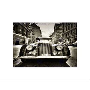 Wee Blue Coo Morgan Oldtimer Vintage Car Black White Picture Wall Art Print Wee Blue Coo Morgan Oldtimer Vintage Car Black White Picture Wall Art Print