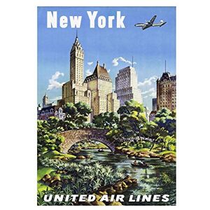 Wee Blue Coo New York Aeroplane Central Park Empire State Picture Wall Art Print Wee Blue Coo New York Aeroplane Central Park Empire State Picture Wall Art Print