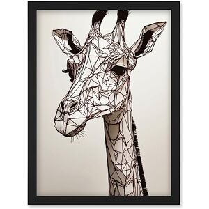 Artery8 Giraffe Head Polygon Line Drawing Illustration Artwork Framed Wall Art Print A4 Artery8 Giraffe Head Polygon Line Drawing Illustration Artwork Framed Wall Art Print A4