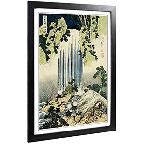 Big Box Art Framed Print of Hokusai Katsushika The Waterfall of Yoro Japanese Oriental Design Wall Art Picture Home Decor for Living Room, Bedroom, Office, Black, A2 / 24.5x18 Inch / 62x45cm Big Box Art Framed Print of Hokusai Katsushika The Waterfall of Yoro Japanese Oriental Design Wall Art Picture Home Decor for Living Room, Bedroom, Office, Black, A2 / 24.5x18 Inch / 62x45cm